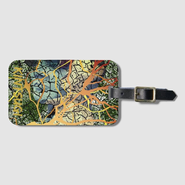 Kintsugi - reparierte Identität Gepäckanhänger (Vorderseite (Horizontal))