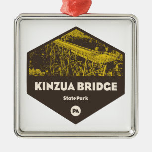 Kinzua Bridge Staat Park Pennsylvania Ornament Aus Metall