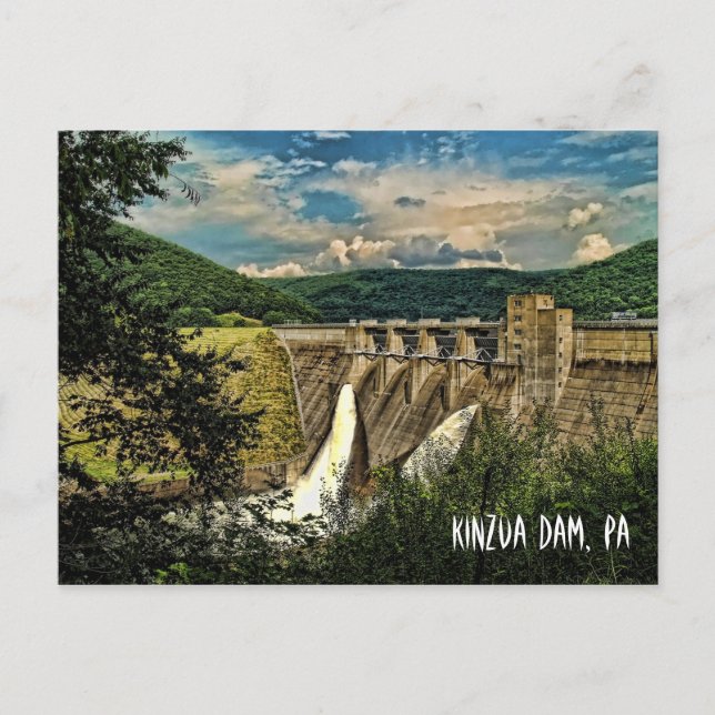 KINZUA DAM, PA POSTKARTE (Vorderseite)