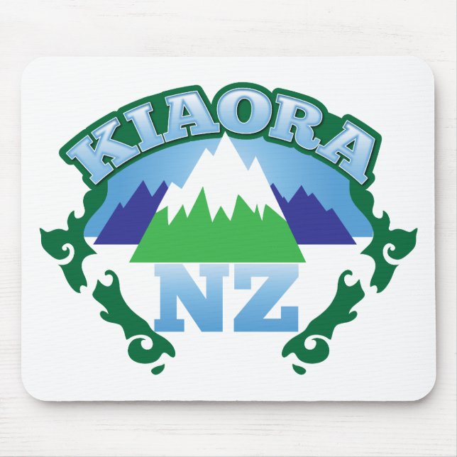 KIORA Kiwi Neuseeland hallo Mousepad (Vorne)