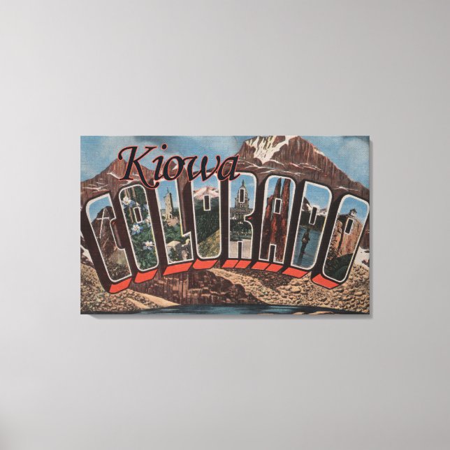 Kiowa, ColoradoGroße BriefszenenKiowa, CO Leinwanddruck (Vorderseite)