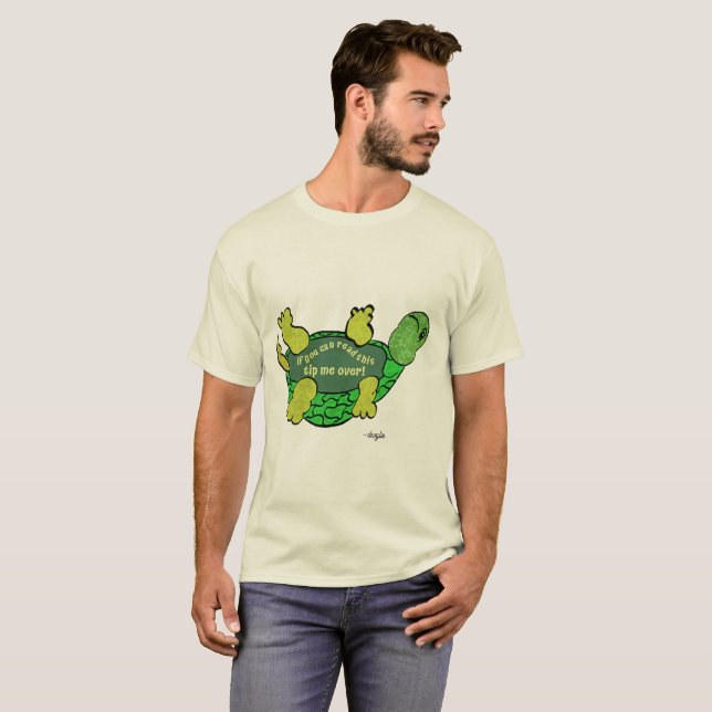 Kippe mich um, Schildkröte T-Shirt (Vorne ganz)