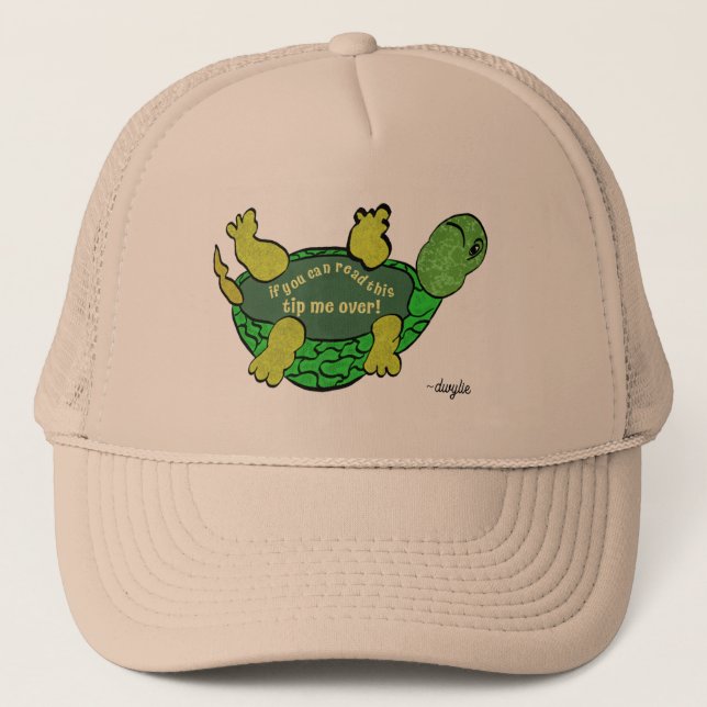 Kippe mich um, Schildkröte Truckerkappe (Vorderseite)