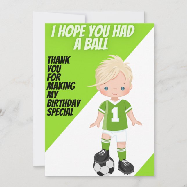 Kippen Sie es 1 Dankeschön-Karte Einladung (Vorderseite)