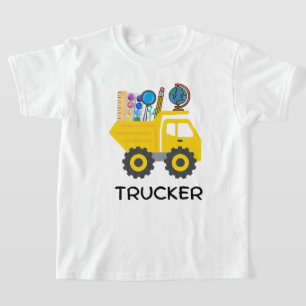 Kipper-Bau-LKW-T-Shirt, LKW-Grafik T-Shirt