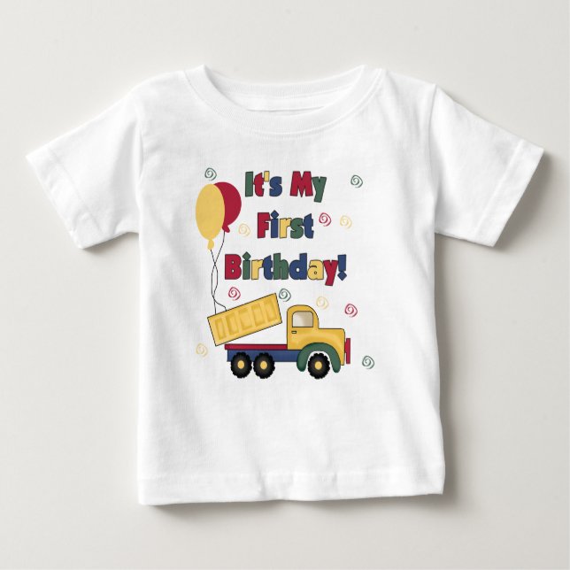 Kipper-erster Geburtstag Baby T-shirt (Vorderseite)