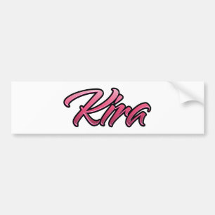 Kira verblasste pink Aufkleber Sticker Autoaufkleber