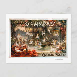 Kiralfy Brothers Enchantment Theaterplakat Postkarte