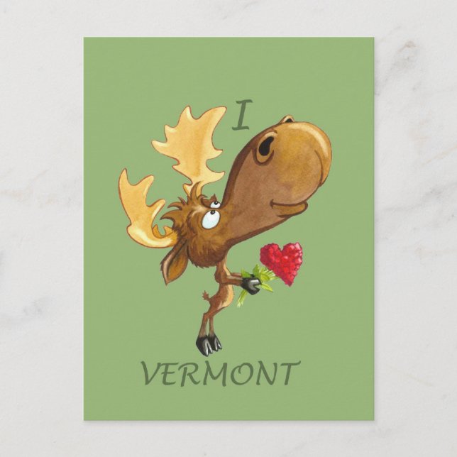 Kirby Hearts Vermont Postcard Postkarte (Vorderseite)