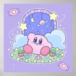 Kirby Magical Door nach Candyland Poster
