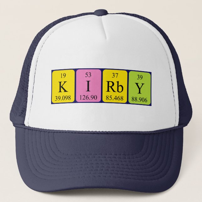 Kirby periodischer Tabellenname Truckerkappe (Vorderseite)