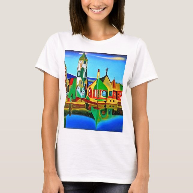 Kirche am Meer 2 T-Shirt (Vorderseite)