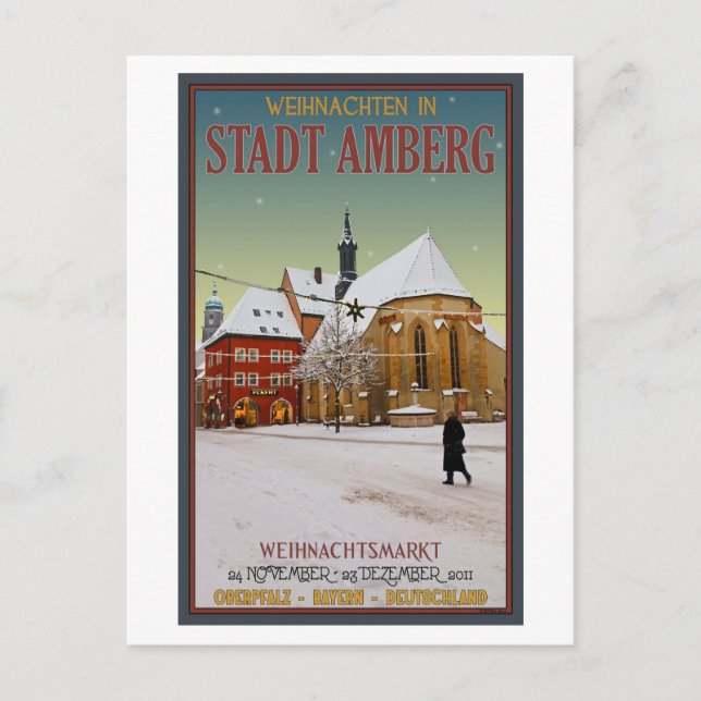 Kirche Ambergs Weihnachten (Vorderseite)