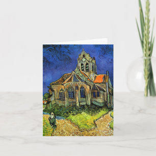 Kirche an Auvers Van Gogh schöner Kunst Karte