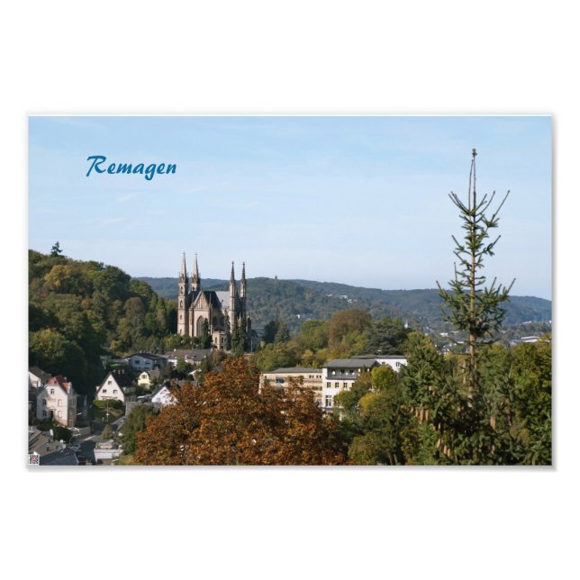 Kirche Apollinaris in Remagen, Deutschland Fotodruck (Vorne)