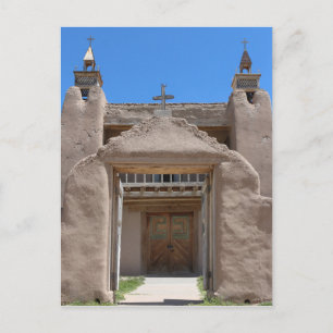 Kirche aus Adobe in New Mexico Postkarte