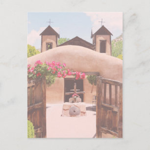 Kirche aus Adobe in New Mexico Postkarte
