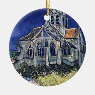 Kirche Auvers-sur-Oise, das Vincent van Gogh malt Keramikornament