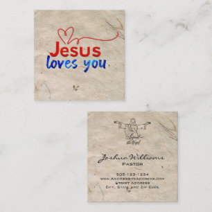 Kirche Business Card Ausflug Quadratische Visitenkarte