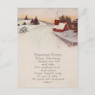 Kirche Christlich Schnee Winter Postkarte