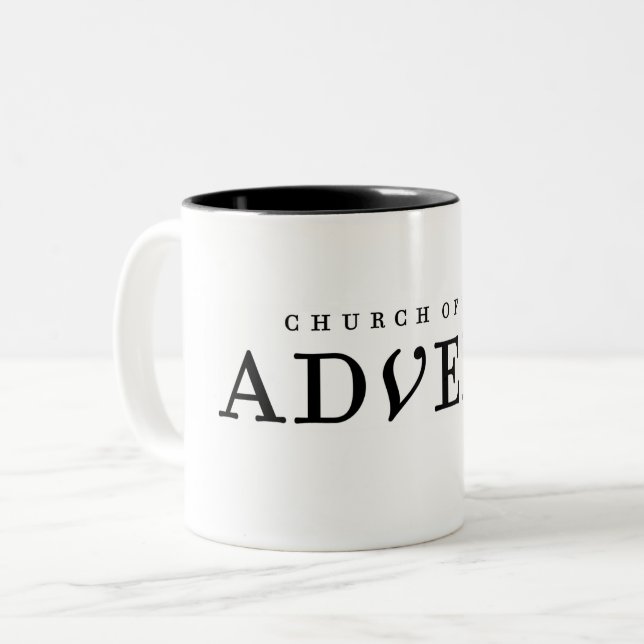 Kirche der Adventsstimmung Tasse (Vorderseite Links)