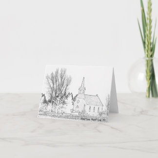 Kirche der Anmerkungs-Karten-B&W Rindal, Marshall Karte