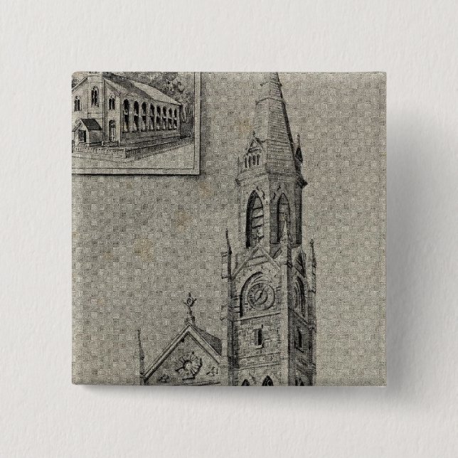 Kirche der Erlösung, Ansonia, Conn Button (Vorderseite)