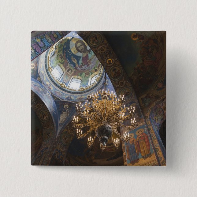 Kirche des Erretters des verschütteten Blutes Button (Vorderseite)