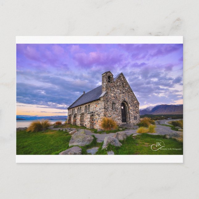 Kirche des guten Hirten Tekapo NZ: Postca Postkarte (Vorderseite)