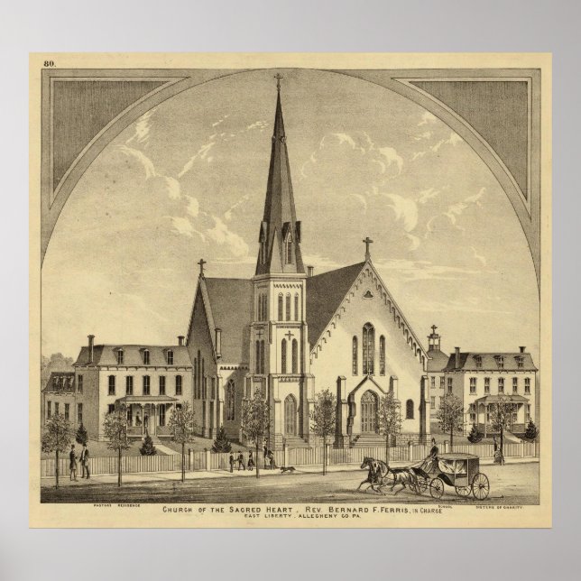 Kirche des Heiligen Herzens - Freiheit des Ostens Poster (Vorne)