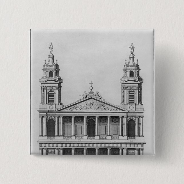 Kirche des Heiligen-Sulpice Button (Vorderseite)