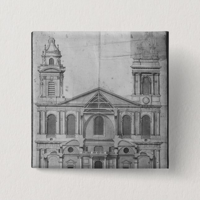 Kirche des Heiligen-Sulpice Button (Vorderseite)