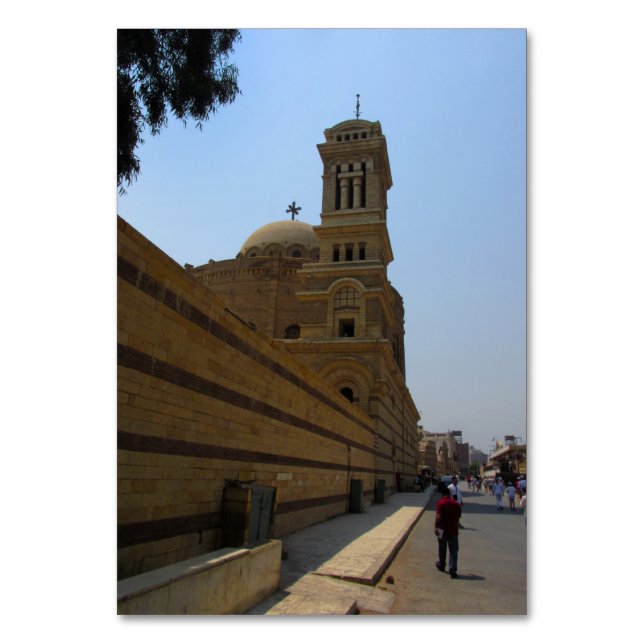 Kirche des Hl. Georg in Kairo Tischnummer (Vorderseite)