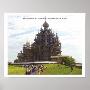 Kirche des Transfiguration/des Kizhi/des Russlands Poster