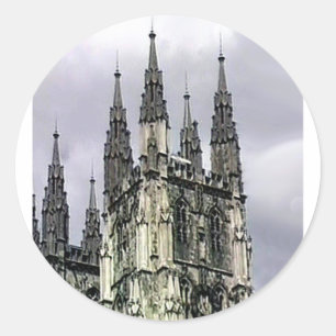 Kirche Englands Canterbury windt sich 1 das MUSEUM Runder Aufkleber