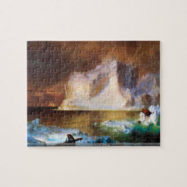 Kirche Frederic Edwin - Eisbergpuzzlespiel Puzzle (Horizontal)