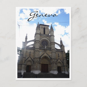 Kirche Genf Postkarte