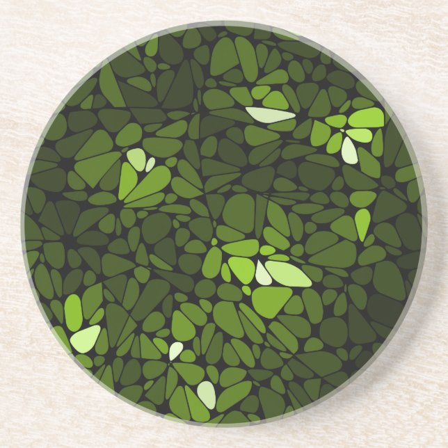 Kirche gesteinigtes Glas Untersetzer (Vorne)