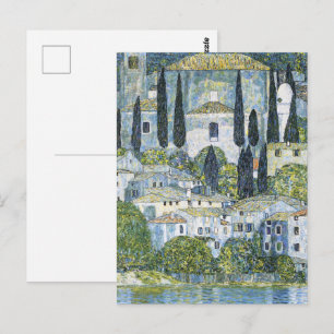 Kirche Gustav Klimt (Kirche) in Cassone Landschaft Postkarte