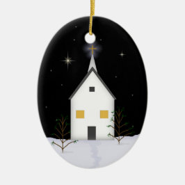 Kirche im Gedächtnis der Verzierung Keramik Ornament