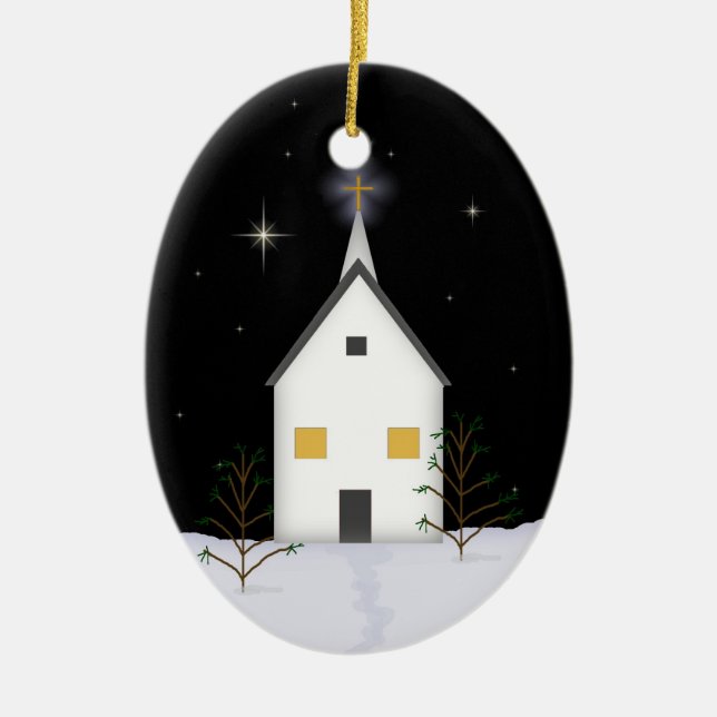 Kirche im Gedächtnis der Verzierung Keramik Ornament (Vorne)