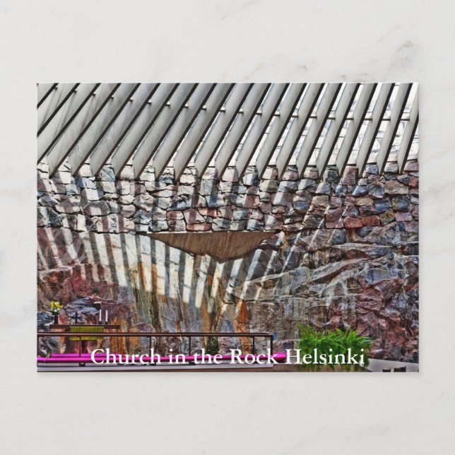 Kirche im Rock Helsinki Postkarte (Vorderseite)