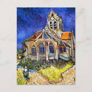 Kirche in Auvers Postkarte
