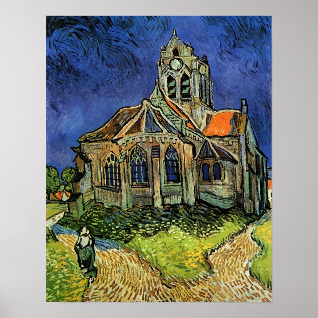 Kirche in Auvers, The Poster (Vorne)