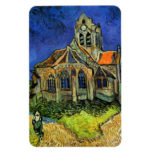 Kirche in Auvers Van Gogh Fine Art Magnet