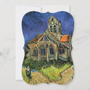 Kirche in Auvers von Vincent van Gogh Hochzeit Einladung