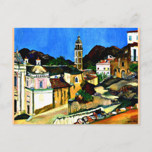 Kirche in Belgodere, Korsika Postkarte
