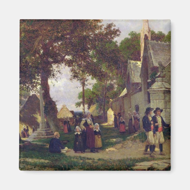 Kirche in der Bretagne Magnet (Vorne)