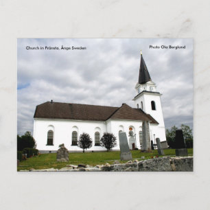 Kirche in Fränsta, Ånge Schweden, ... Postkarte