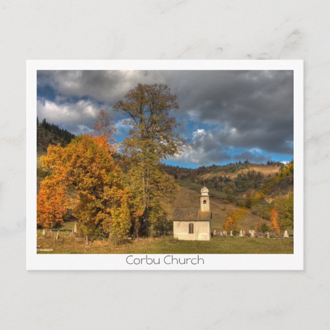 Kirche in Korbu Postkarte (Vorderseite)